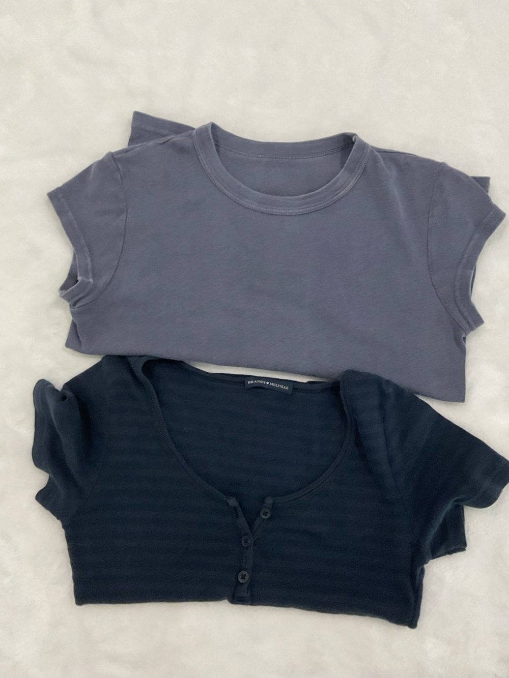 Set of two tiny t-shirts blue